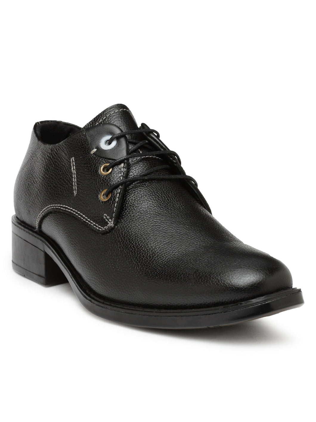 Teakwood Leather Black Formal Shoes