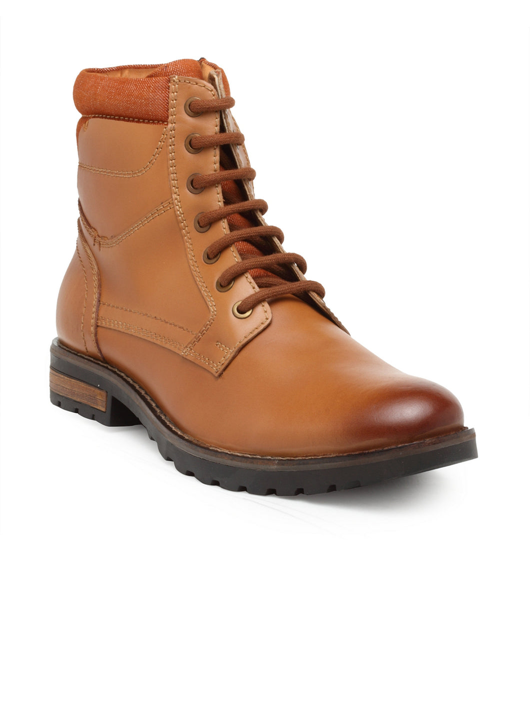 Teakwood Leathers Men's Tan Casual Ankle Lace-Up Boots