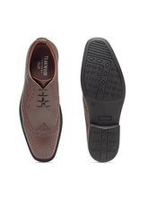Load image into Gallery viewer, Teakwood Genuine Leather Brown Oxford Shoes
