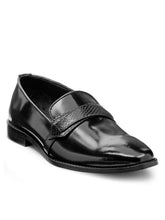 Load image into Gallery viewer, Teakwood Leather Men&#39;s Black Slip-ons Shoes

