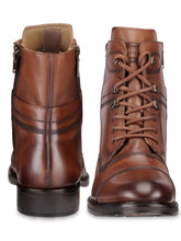 Load image into Gallery viewer, Teakwood Men Genuine Leather High Top Wood Boots
