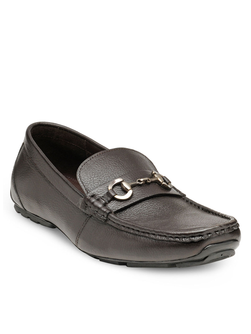 Teakwood Leather Men's Brown Slip-ons Shoes