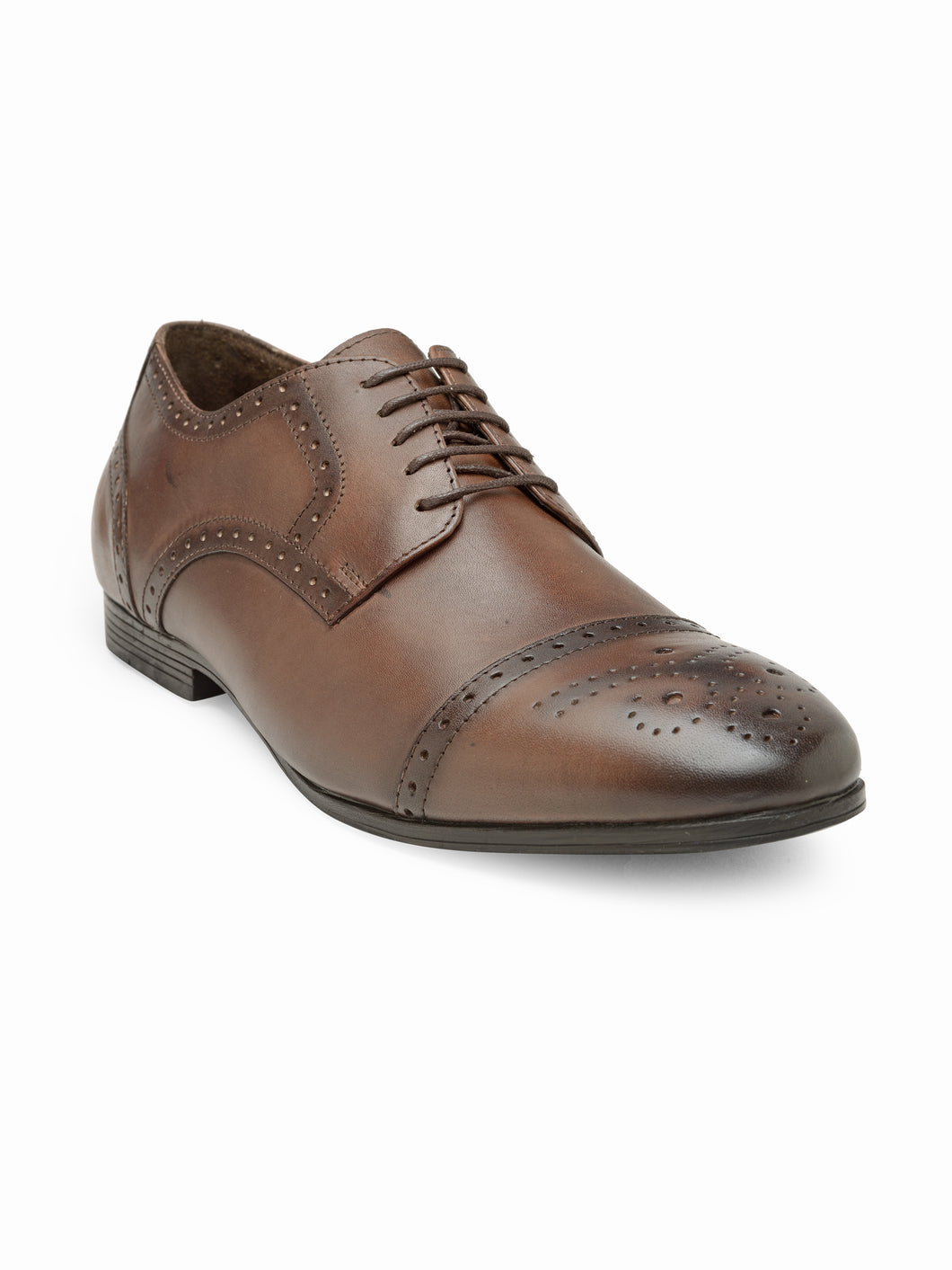 Teakwood Genuine Leathers Men Brown Formal Derby's Shoes