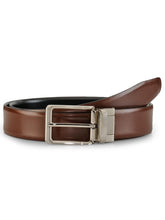 Load image into Gallery viewer, Teakwood Leathers Men Black &amp; Brown Reversible Genuine Leather Belt
