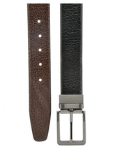 Load image into Gallery viewer, Teakwood Leathers Men Black &amp; Brown Reversible Leather Belt
