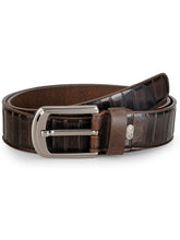 Load image into Gallery viewer, Teakwood Leathers Men Brown Leather Belt
