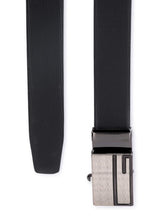 Load image into Gallery viewer, Teakwood Leathers Men Black Genuine Leather Belt
