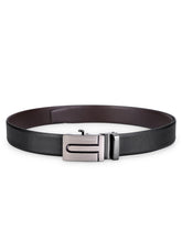 Load image into Gallery viewer, TWKD Leathers Men Black Genuine Leather Belt
