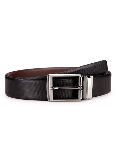 Teakwood Leathers Men Black & Brown Reversible Belt