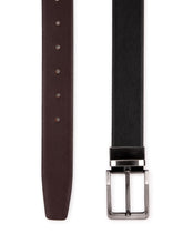 Load image into Gallery viewer, Teakwood Leathers Men Black &amp; Brown Reversible Genuine Leather Belt
