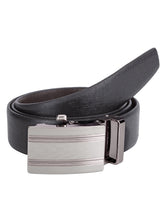 Load image into Gallery viewer, Teakwood Men Black Leather Reversible Belt
