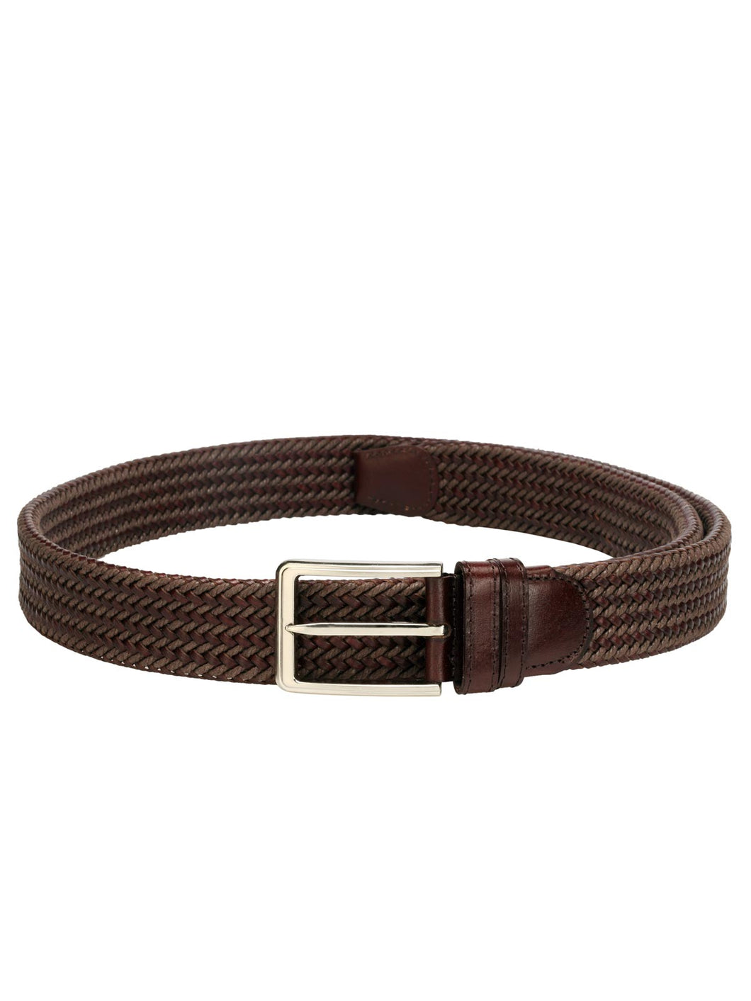 Teakwood Men Brown Leather Reversible Belt