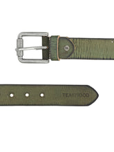 Load image into Gallery viewer, Teakwood Leathers Men&#39;s Green Formal Waist Belt
