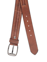 Load image into Gallery viewer, Teakwood Men Tan Leather Solid Belt
