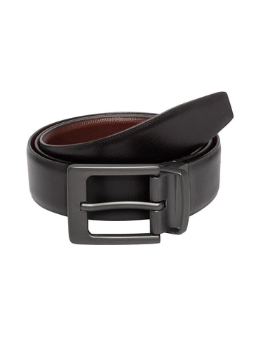 Teakwood Leathers Men Black & Brown Reversible Belt