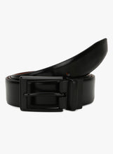 Load image into Gallery viewer, Teakwood Genuine Leather Men Black &amp; Brown Solid Reversible Leather Belt
