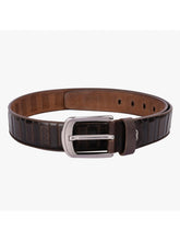 Load image into Gallery viewer, Teakwood Leathers Men Brown Leather Belt
