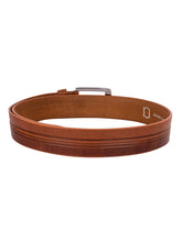 Load image into Gallery viewer, Teakwood Leathers Men Brown Leather Belt
