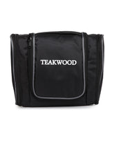 Load image into Gallery viewer, Teakwood Leathers Unisex Black Solid Toiletry Kit

