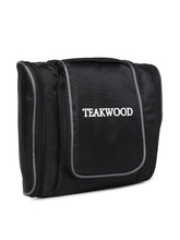 Load image into Gallery viewer, Teakwood Leathers Unisex Black Solid Toiletry Kit

