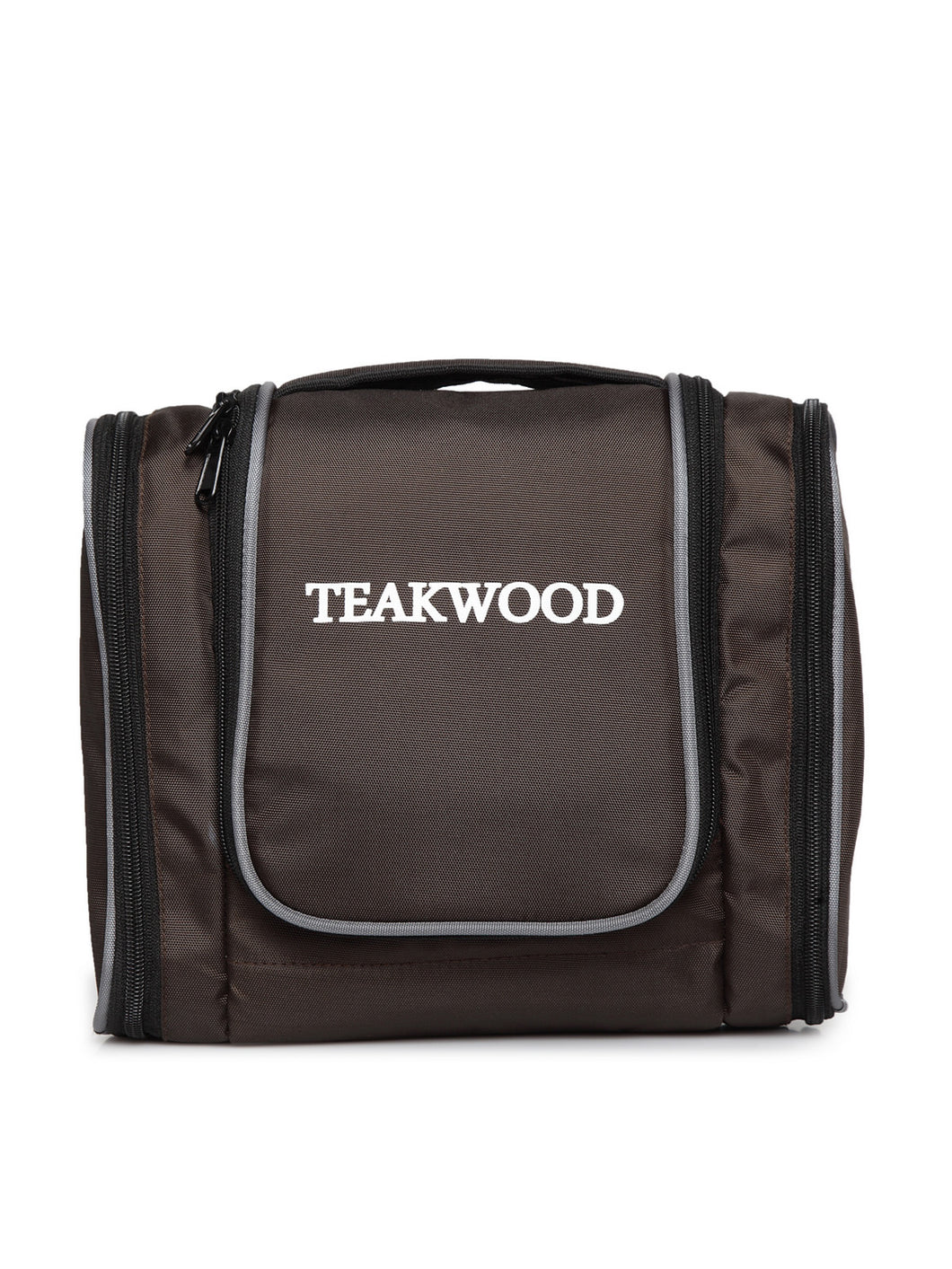 Teakwood Leathers Unisex Brown Solid Toiletry Kit