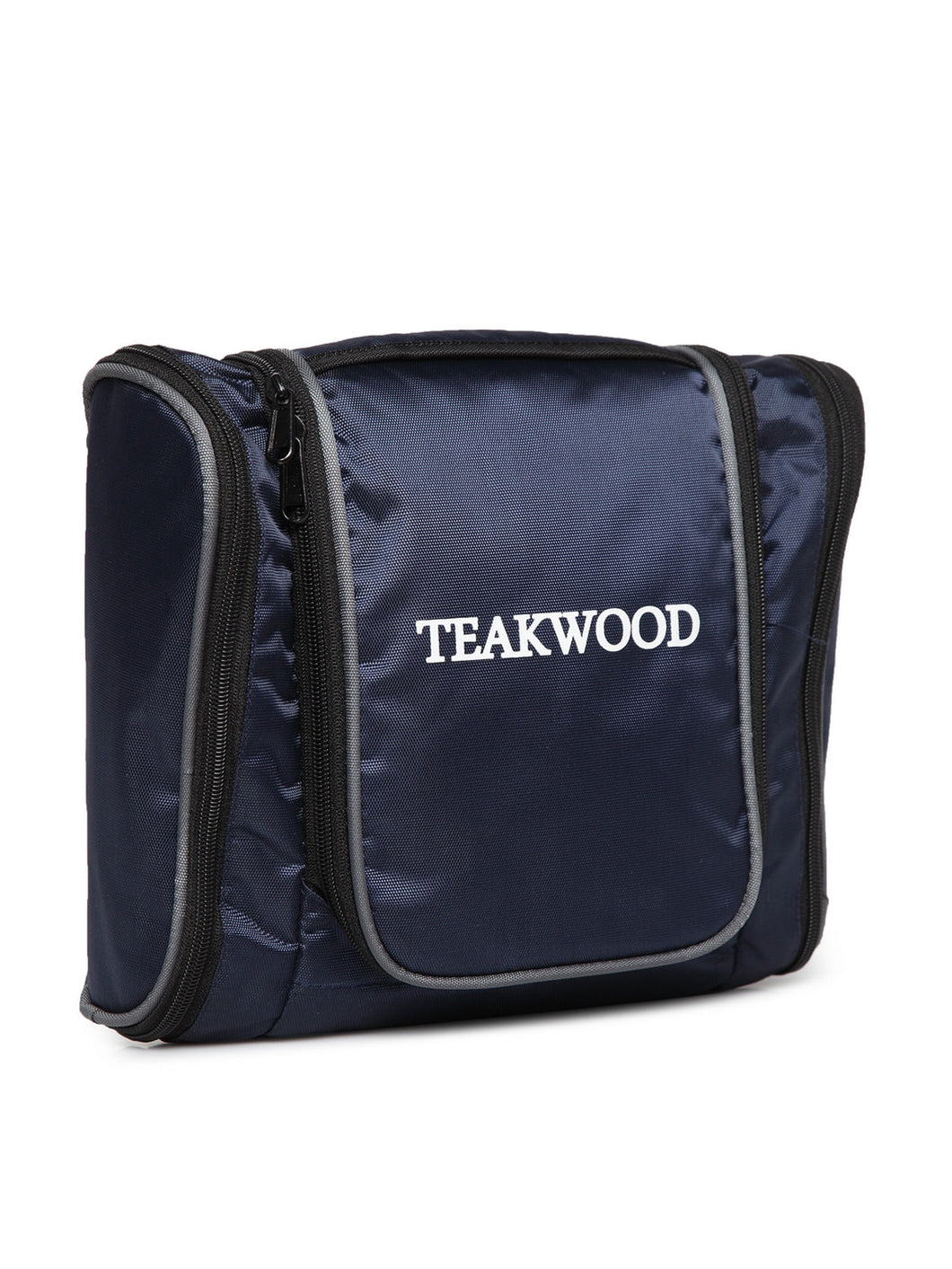 Teakwood  Leathers Unisex Blue Solid Toiletry Kit
