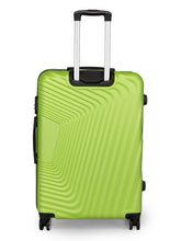 Load image into Gallery viewer, Teakwood Leathers Green Textured Hard-Sided Large Trolley Bag
