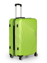 Load image into Gallery viewer, Teakwood Leathers Green Textured Hard-Sided Large Trolley Bag

