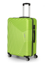 Load image into Gallery viewer, Teakwood Leathers Green Textured Hard-Sided Large Trolley Bag
