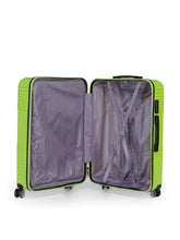 Load image into Gallery viewer, Teakwood Leathers Green Textured Hard-Sided Large Trolley Bag
