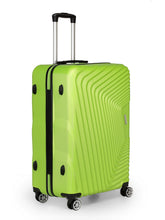 Load image into Gallery viewer, Teakwood Leathers Green Textured Hard-Sided Medium Trolley Bag
