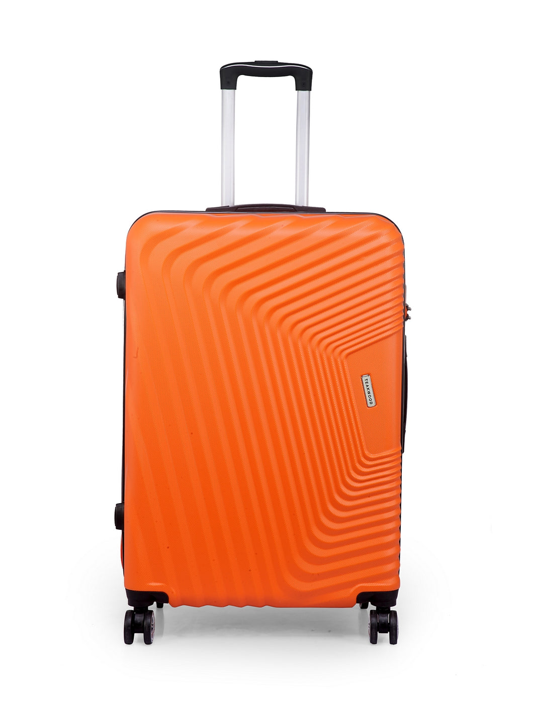 Teakwood Unisex Orange Trolley Bag - Large