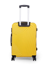 Load image into Gallery viewer, Teakwood Leathers Yellow Textured Hard-Sided Medium Trolley Suitcase
