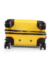 Load image into Gallery viewer, Teakwood Leathers Yellow Textured Hard-Sided Small Trolley Suitcase
