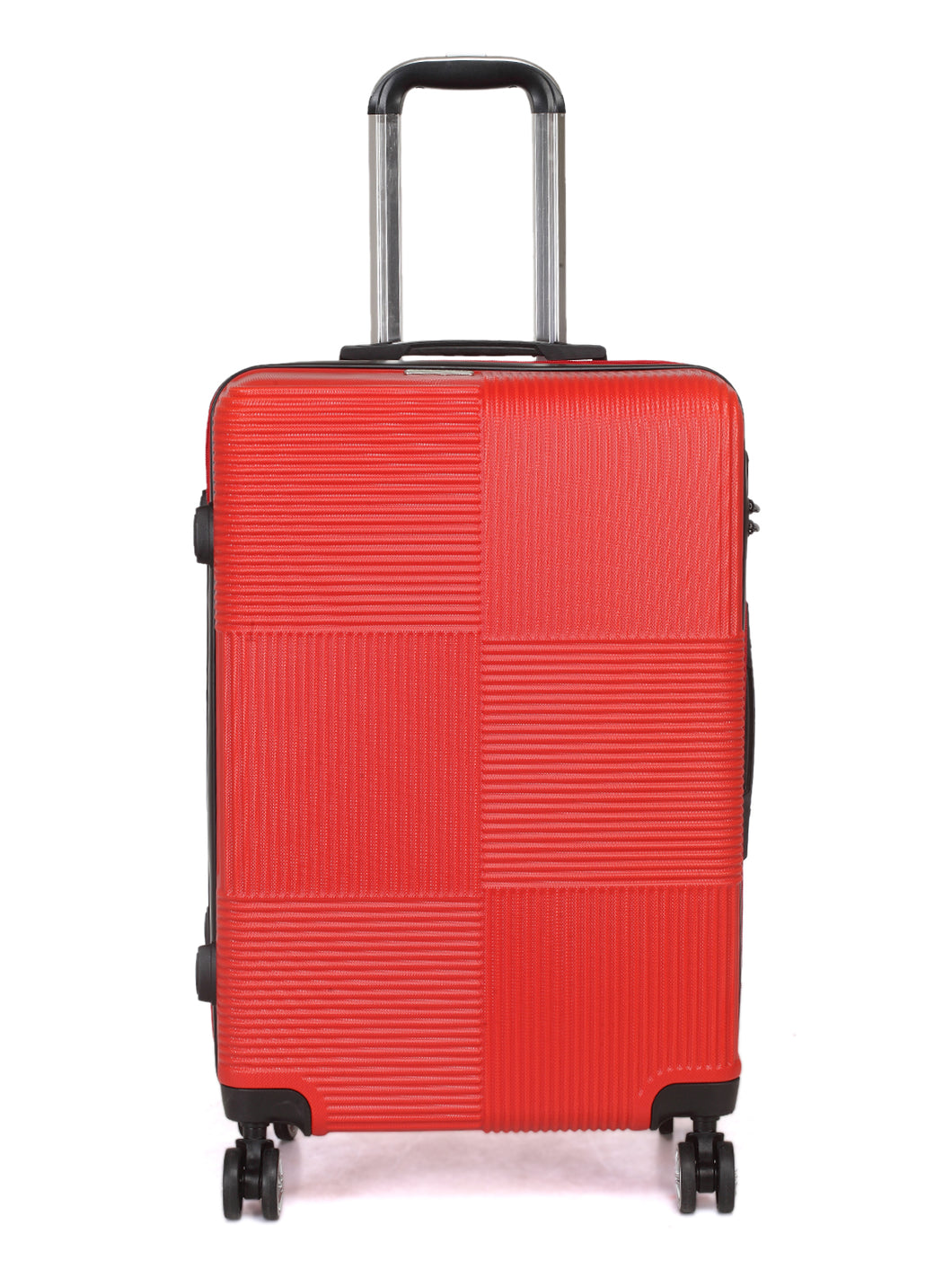 Teakwood Unisex Red Trolley Bag - Medium