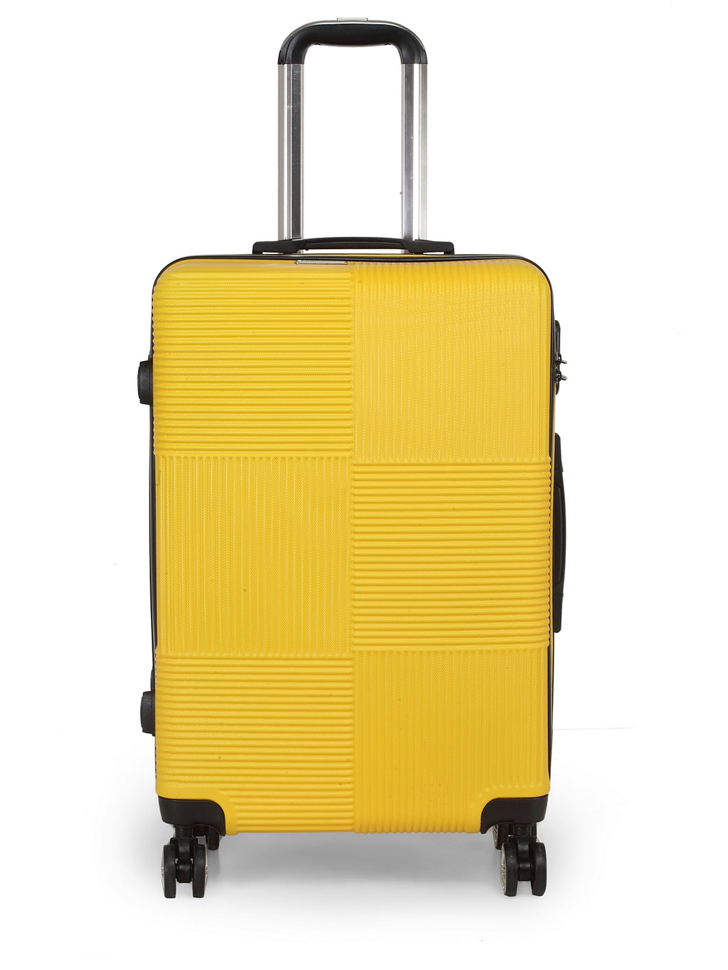 Teakwood Unisex Yellow Trolley Bag - Medium