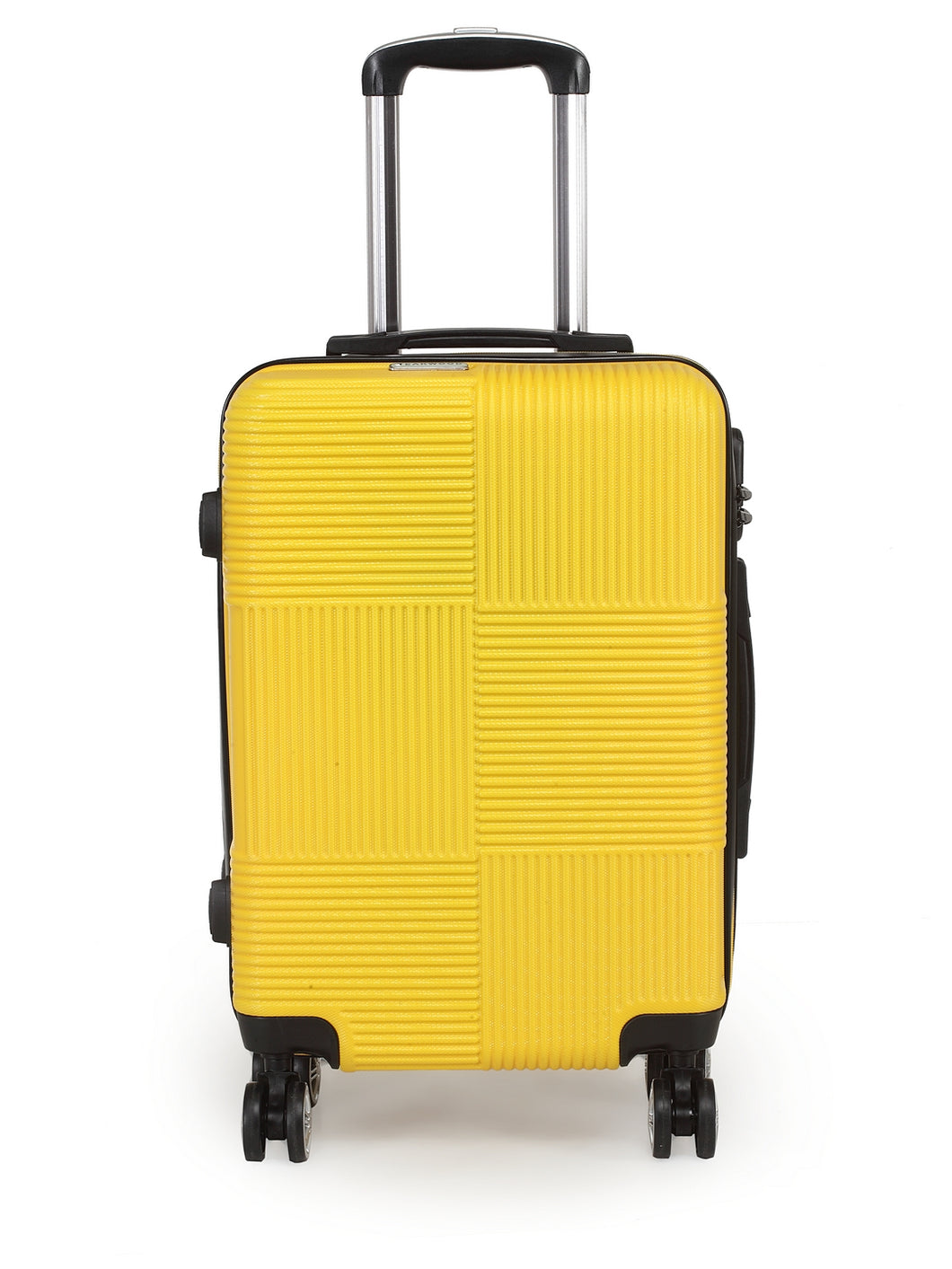 Teakwood Unisex Yellow Trolley Bag - Small