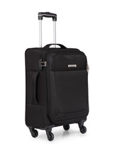 Load image into Gallery viewer, Teakwood Synthetic Small Trolley Bag - Black

