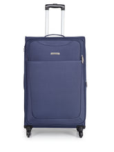 Load image into Gallery viewer, Teakwood Synthetic Large Trolley Bag - Blue
