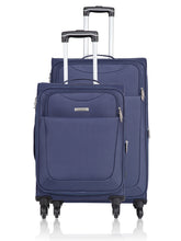 Load image into Gallery viewer, Teakwood Synthetic Large Trolley Bag - Blue
