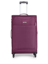 Load image into Gallery viewer, Teakwood Synthetic Large Trolley Bag - Purple
