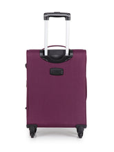 Load image into Gallery viewer, Teakwood Synthetic Small Trolley Bag - Purple
