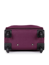 Load image into Gallery viewer, Teakwood Synthetic Small Trolley Bag - Purple
