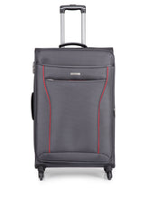 Load image into Gallery viewer, Teakwood Synthetic Large Trolley Bag - Grey
