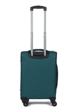 Load image into Gallery viewer, Unisex Teal Solid Soft Sided Cabin Size Trolley Bag
