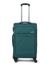 Load image into Gallery viewer, Teal Textured Soft-Sided Cabin Trolley Suitcase
