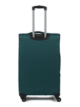 Load image into Gallery viewer, Unisex Teal Solid Soft Sided Medium Size Check-In Trolley Bag
