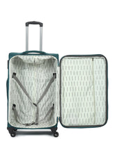 Load image into Gallery viewer, Teal Textured Hard-Sided Cabin Trolley Suitcase
