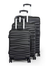 Load image into Gallery viewer, Teakwood Unisex Black Trolley Bag - Large
