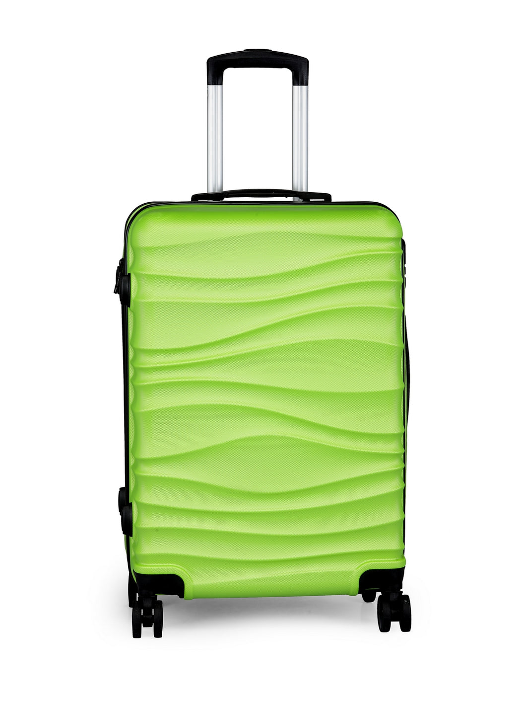 Teakwood Unisex Green Trolley Bag - Medium
